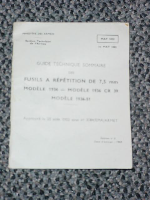 Booklet French MAS 36 and MAS 36/51 Original - Click Image to Close